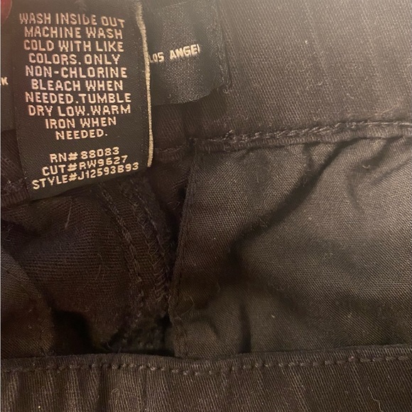 Rewash Jeans Womens XL Denim Joggers Drawstring Elastic Waist High Rise Black - Picture 9 of 9